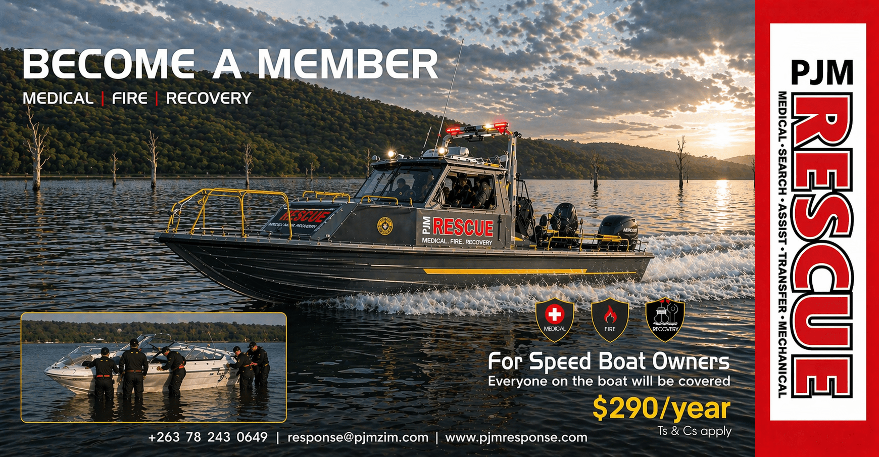 Rescue Boat speed boat owners