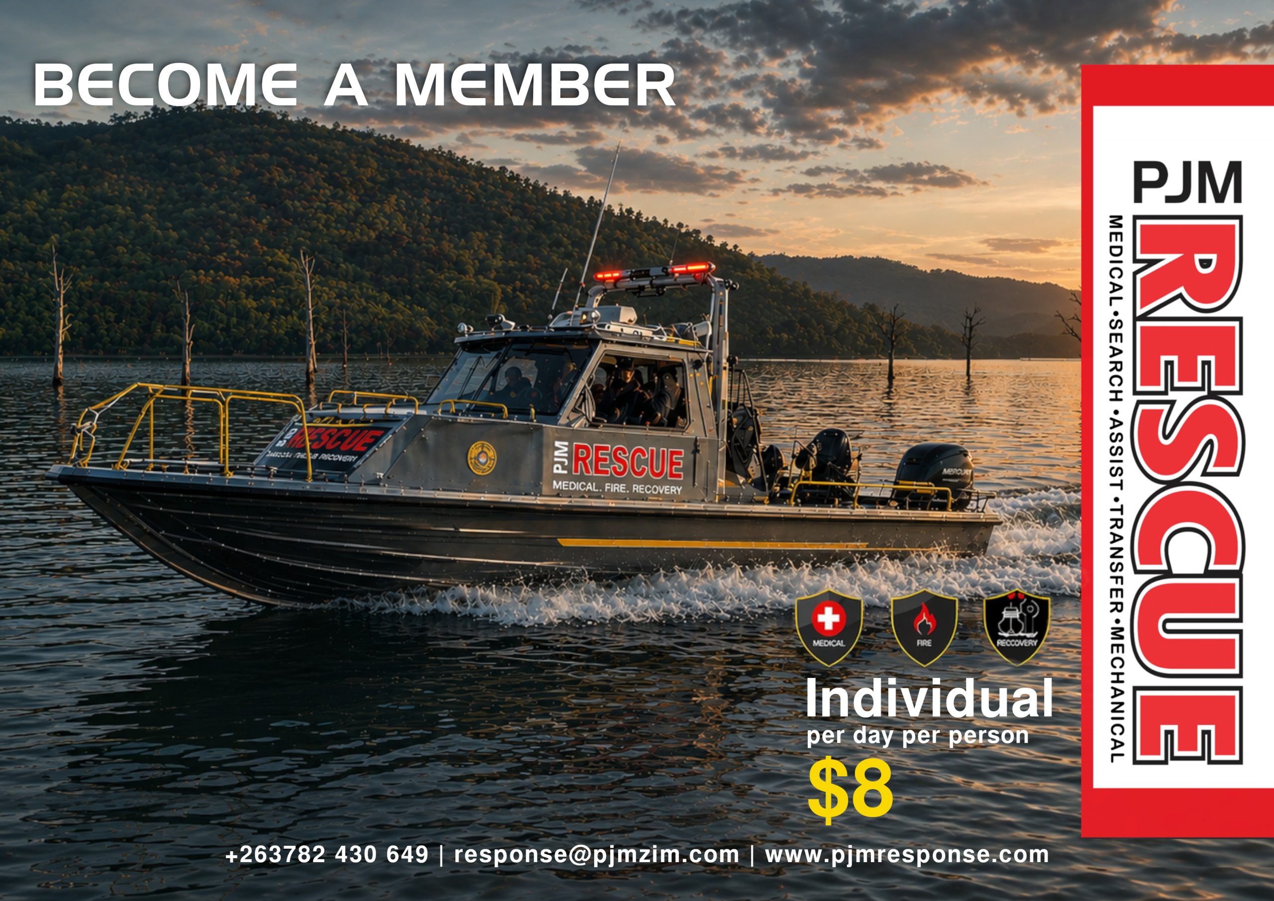 PJM Rescue Boat Only Per Day
